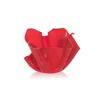 Iplex vase drapery, red