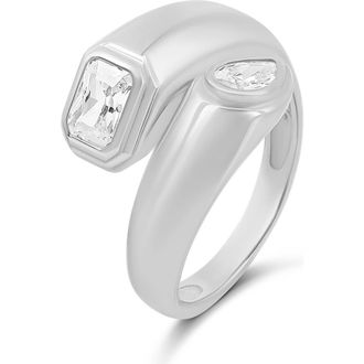 SHYMI Multishape Wrap Ring in Silver at Nordstrom, Size 8