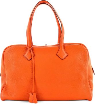 Herm&egrave;s Victoria II Bag Clemence 35 satchel - Oranje