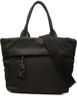 Prada Pre-owned Vintage Satchel - Dames - Vintage Shopper - Zwart - ONE Size - Leer - Vintage