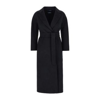Max Mara Stylish Coats for Women - female - Max Mara - Belted Coats - Blue - 3XS - Coats