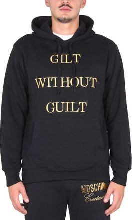 Moschino Black Graphic Hood Sweatshirts