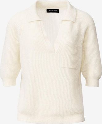 Fabiana Filippi Polo aus Strick mit Lurex verziert
