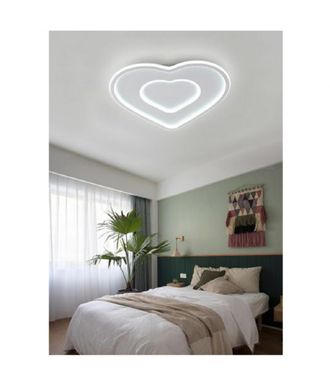 Trade Shop Trade Shop - Plaf&oacute;n Led En Forma De Coraz&oacute;n 63 W Aluminio 4000k 6500k Ip22 C19
