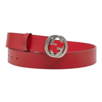 Gucci Cintura in pelle vintage Pre-owned - - Pre-owned - Uomo - Rosso - ONE SIZE