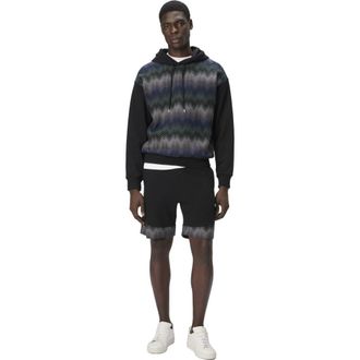 Missoni Hoodie With Zigzag Insert in Black at Nordstrom, Size Xx-Large
