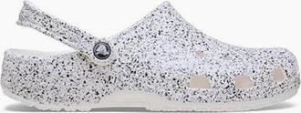 Crocs Mens Classic Speckled Shuv Clogs - White - Size: 6 39-40