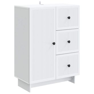 vidaXL Aparador Con Caj&oacute;n 66 X 34,5 X 90 Cm Madera De Ingenier&iacute;a Vidaxl
