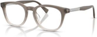 Brunello Cucinelli 49mm Rectangle optical glasses in Grey at Nordstrom