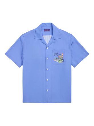 Ralph Lauren Purple Label logo-print shirt - Blue