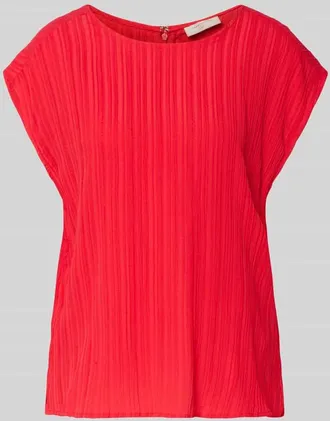 Freequent Blusentop mit Strukturmuster Modell Grsvalse in Rot, Gr&ouml;&szlig;e XXL