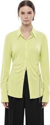 Alexander McQueen Green Slim Solid Shirt
