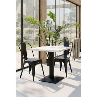 Regalos Miguel Mesas Auxiliares - Mesa Kuat Black 70 Cm - M&aacute;rmol