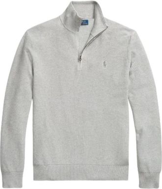 Polo Ralph Lauren Half-zip Trui - Heren - Coltruien - Grijs - M - Katoen - Truien & Vesten