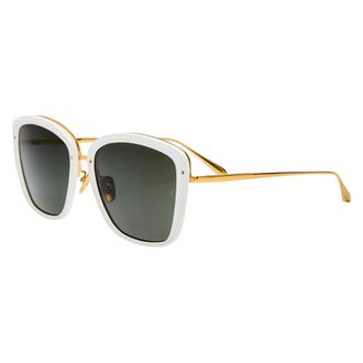 Linda Farrow Sunglasses, unisex, White, Size: ONE SIZE Sunglasses