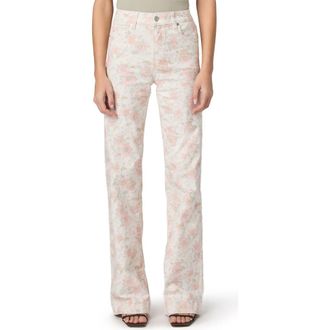 Paige Leenah High Waist Wide Leg Jeans in Bouquet at Nordstrom, Size 26