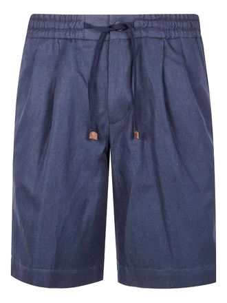 Incotex drawstring-waist shorts - men - Fabric - 46 - Blue