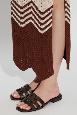 Furla Summer Slides, Womens, Brown