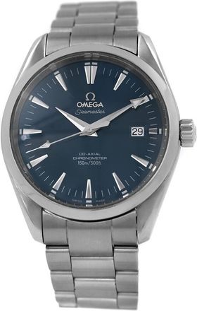 Omega Pre-owned Omega Seamaster Aqua Terra Blue Dial Mens Watch 2503.80