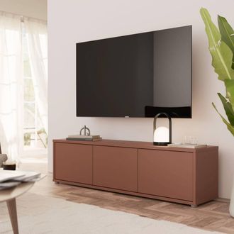 Furniture To Go Alice Springs Wide TV Cabinet with 3 Doors Push-Open in Terracotta
