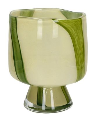 BIDKhome Bidkhome Camou Glass Vase 6.9In