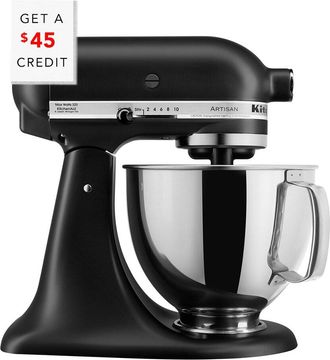 KitchenAid Kitchenaid Artisan Series 5Qt Matte Black Tilt-Back Head Stand Mixer With $45 Credit