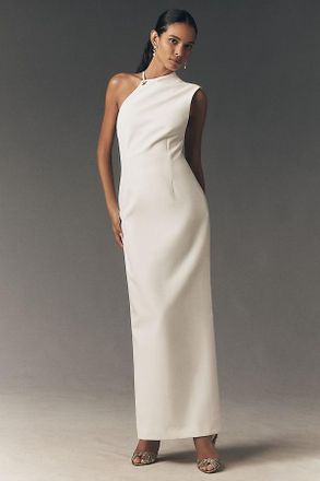 BHLDN One-Shoulder Asymmetric Sleeveless Maxi Dress