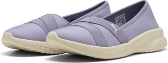 Puma Sneaker PUMA ADELINA 2, Damen, Gr. 37,5, lila luster, puma wei&szlig;, Textil, Schuhe Sneaker