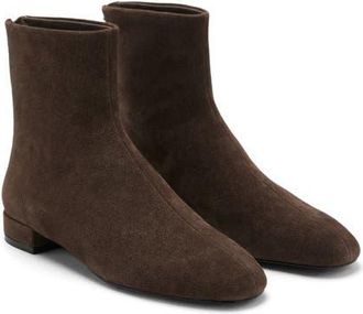 Mango Round Toe Ankle Bootie in Chocolate at Nordstrom, Size 7.5Us