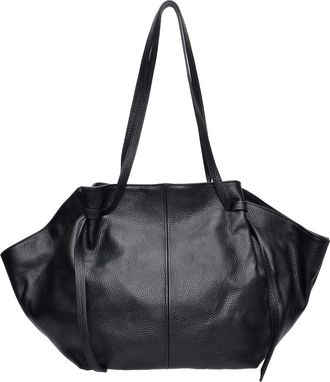 Roberta M Zwart Rundleer Tas