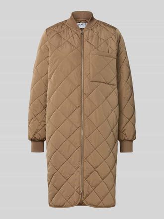 Jake*s Casual Regular Fit Steppmantel mit Stehkragen in Hellbraun, Gr&ouml;&szlig;e 36