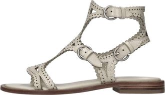 Ash Paprika Platte Sandaal - Dames - Sandalen - Beige - 36 EU - Leer - Schoenen