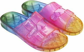 Cacato&egrave;s Transparante muiltjes met dubbele riem Anjo