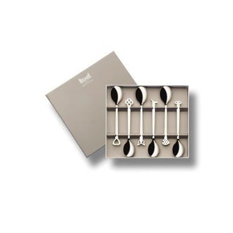 Mepra Evento Coffee Spoon Set - 6 Pieces in Silver at Nordstrom
