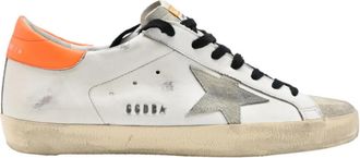 Golden Goose Wit IJs Oranje Fluo Sneakers - Heren - Sneakers - Wit - 41 EU - Schoenen