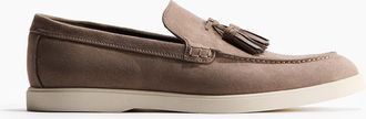 H&M Tasseled Loafers in Dark Beige at Nordstrom, Size 10.5
