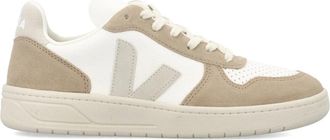 Veja V-10 Sneakers Multicolor Klittenbandsluiting - Dames - Sneakers - Beige - 40 EU - Leer - Schoenen