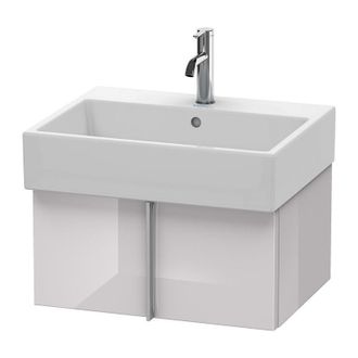 Duravit Mueble De Pared Duravit Vero Air 58,4 X 43,1 Cm, 1 Extra&iacute;ble, Para Vero Air 235060, Color (frente/cuerpo): Laca Blanca Lila Alto Brillo - Va612502727