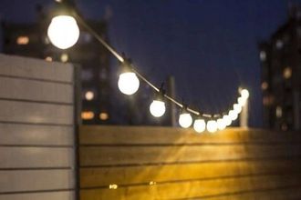 OEM Guirnalda De Luces De 15 M Con 50 Bombillas Led Para Jard&iacute;n