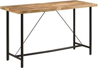 vidaXL Bar Table 180x70x107 cm Solid Wood Mango and Iron Vidaxl
