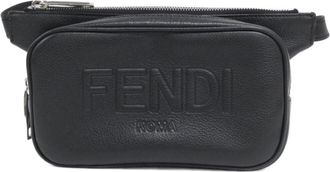 Fendi Black Leather Fanny Pack (Pre-Owned)
