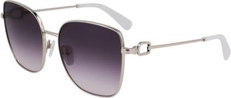 Longchamp LO177S N 042 Womens Sunglasses Silver Size 58