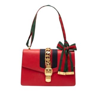Gucci Pre-owned Shoulder Bags, female, Red, Size: ONE SIZE Pre-owned Vintage Shoulder Bag