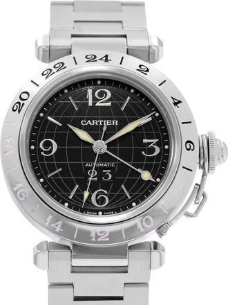 Cartier Pre-owned Cartier Pasha C Automatic Black Dial Mens Watch W31049M7