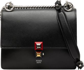 Fendi Pre-owned Fendi Small Leather Kan I Crossbody Unisex 8M0381