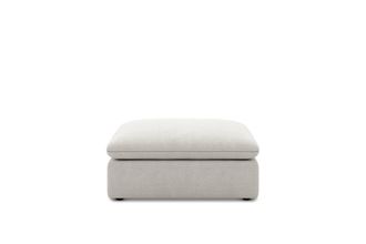Castlery Customized Light Gray Large Ottoman | Dawson by Castlery