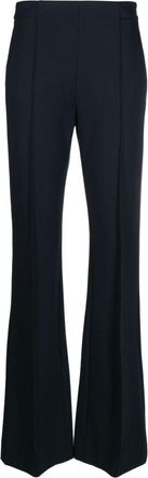 Dorothee Schumacher slip-on flared trousers - women - Elastodiene/Polyamide/Polyester/Viscose/Viscose - 2 - Blue