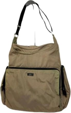 Gucci Pre-owned Shoulder Bags, female, Beige, Size: ONE SIZE Pre-owned Cotton Shoulder Bag