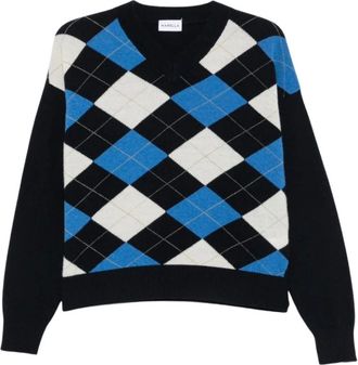 Marella Mllbuono V-neck Trui - Dames - Truien - Veelkleurig - Maat: L Wol