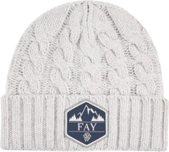Fay Wollen muts - Heren - Hoeden - Grijs - ONE Size - Wol - Accessoires